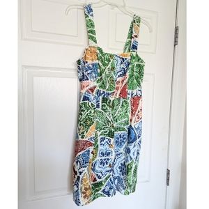 NWT Farm Rio Tropical Tile Mini Dress